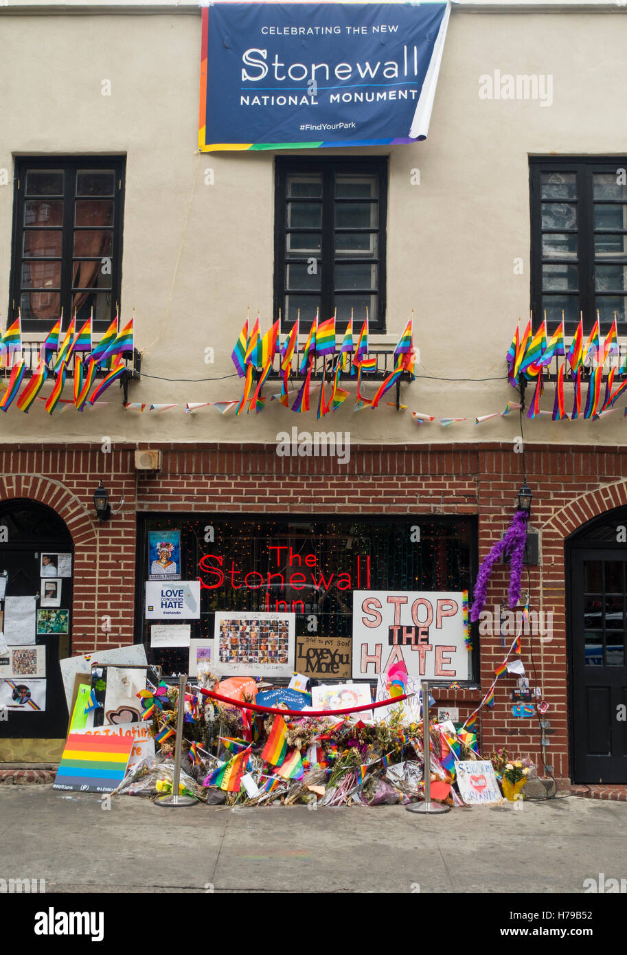 Stonewall Inn NYC NY Stockfoto