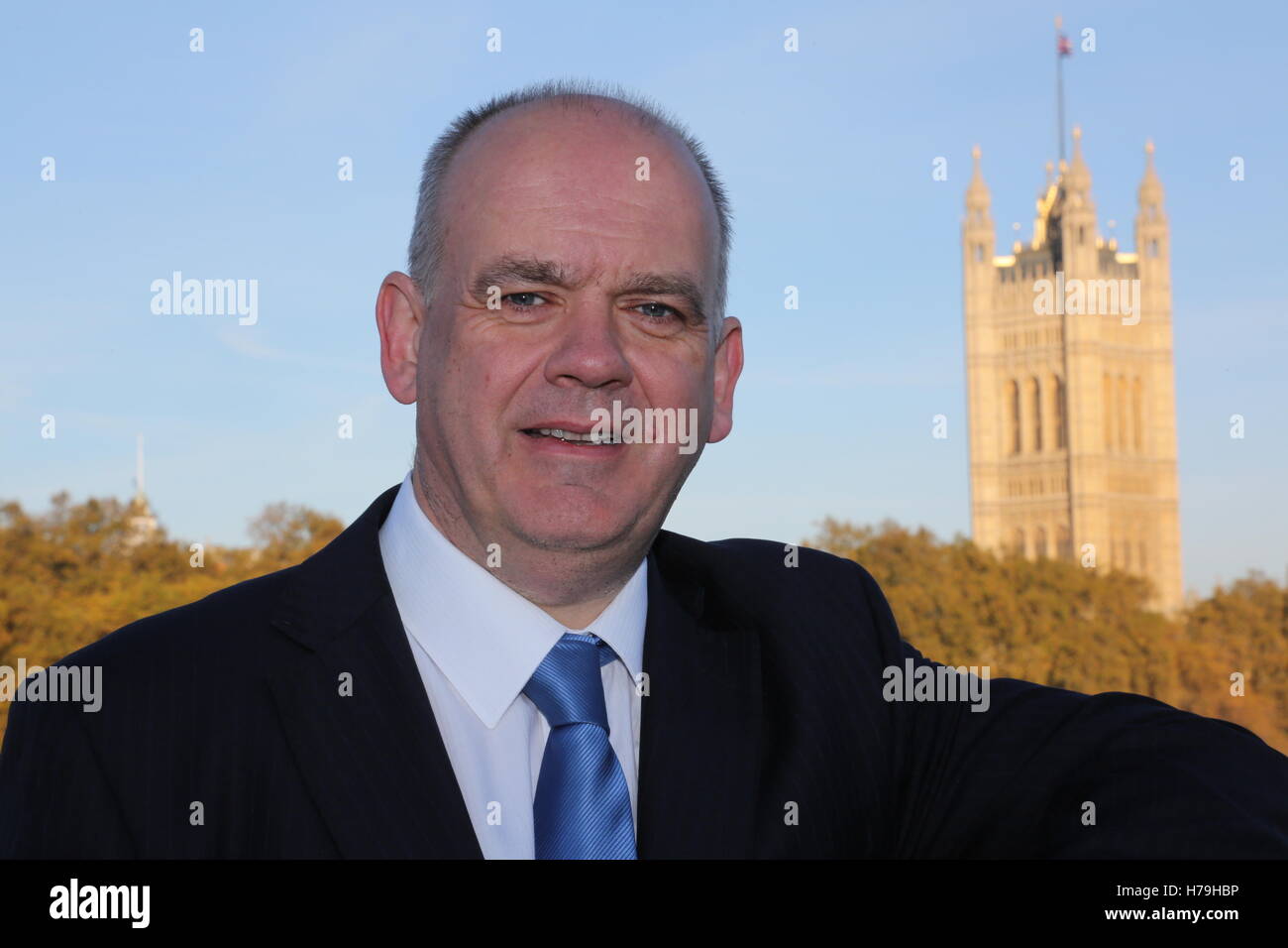 Porträt von Roger Evans, ehemaliger stellvertretender Bürgermeister von London Stockfoto