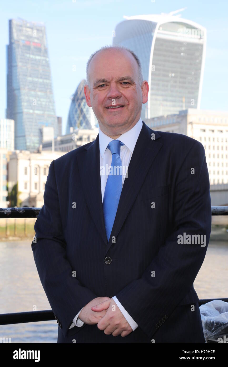 Porträt von Roger Evans, ehemaliger stellvertretender Bürgermeister von London Stockfoto