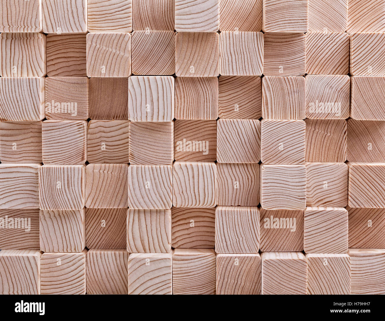 Naturholz geschnitten Strahl Hintergrund Stockfoto