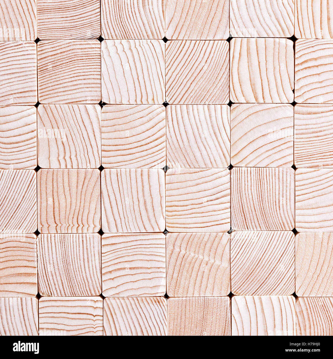 Naturholz geschnitten Strahl Hintergrund Stockfoto