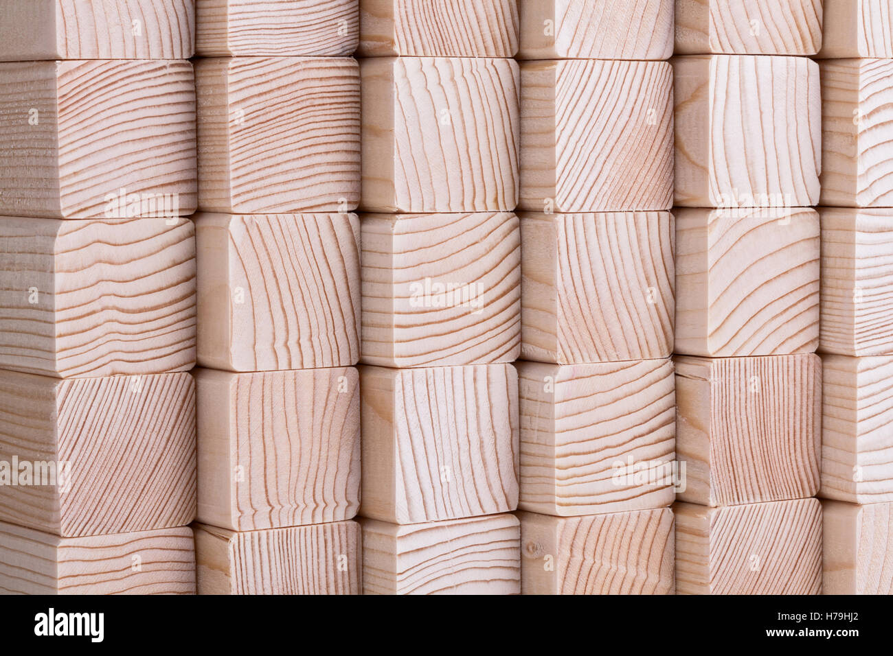 Naturholz geschnitten Strahl Hintergrund Stockfoto