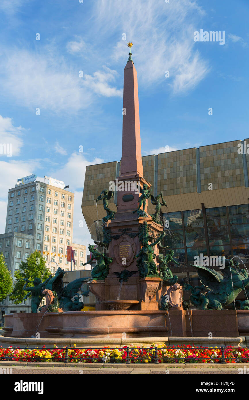 Neues Gewandhaus Konzerthalle in Augustusplatz, Leipzig, Sachsen, Deutschland Stockfoto