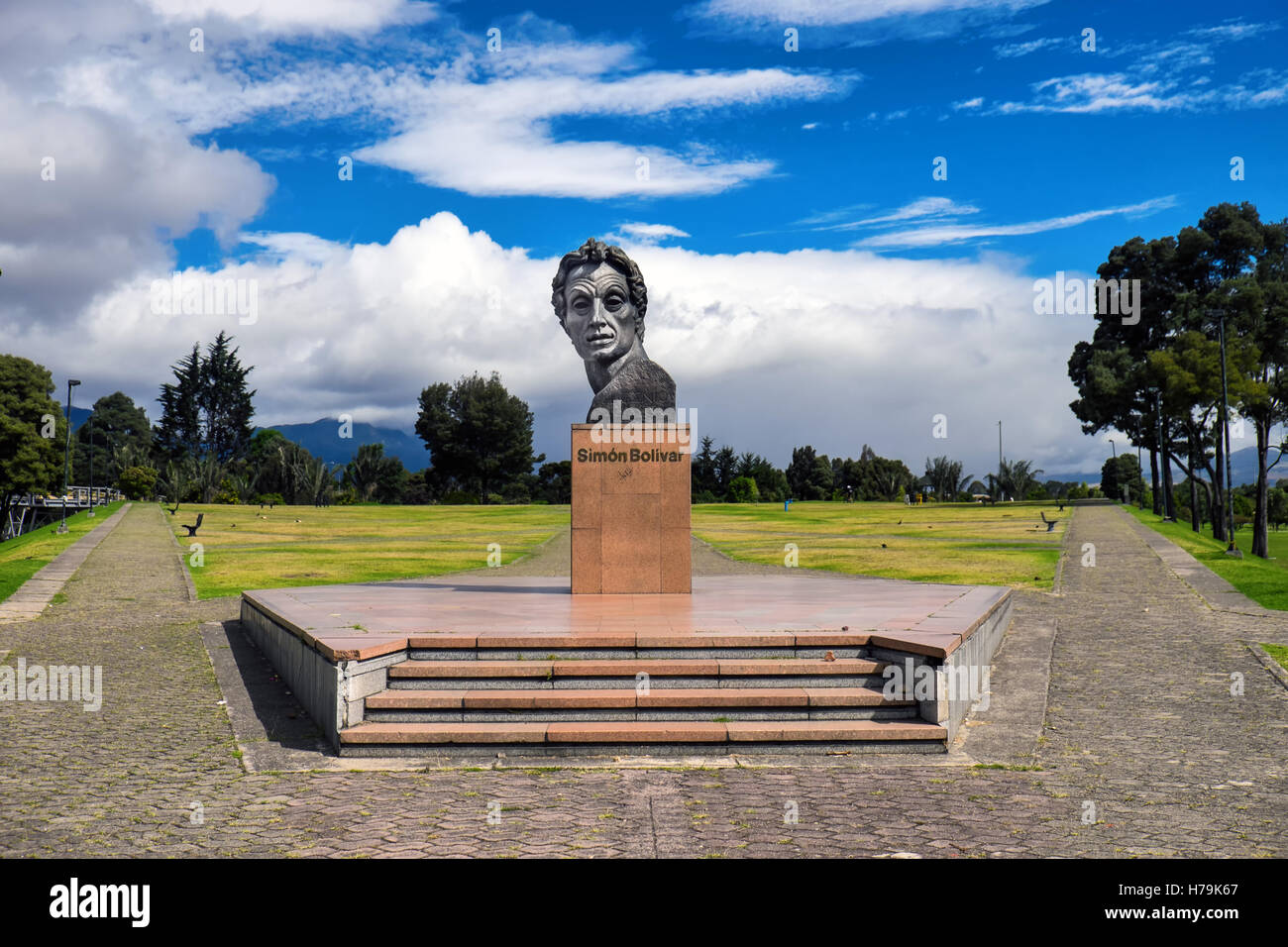 Statue von Simon Bolívar Stockfoto