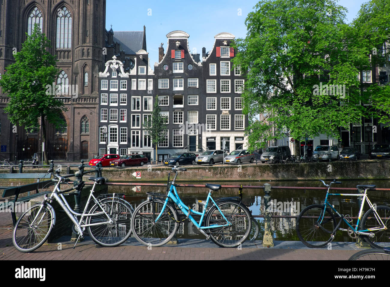 Straßen von Amsterdam, Niederlande Stockfoto