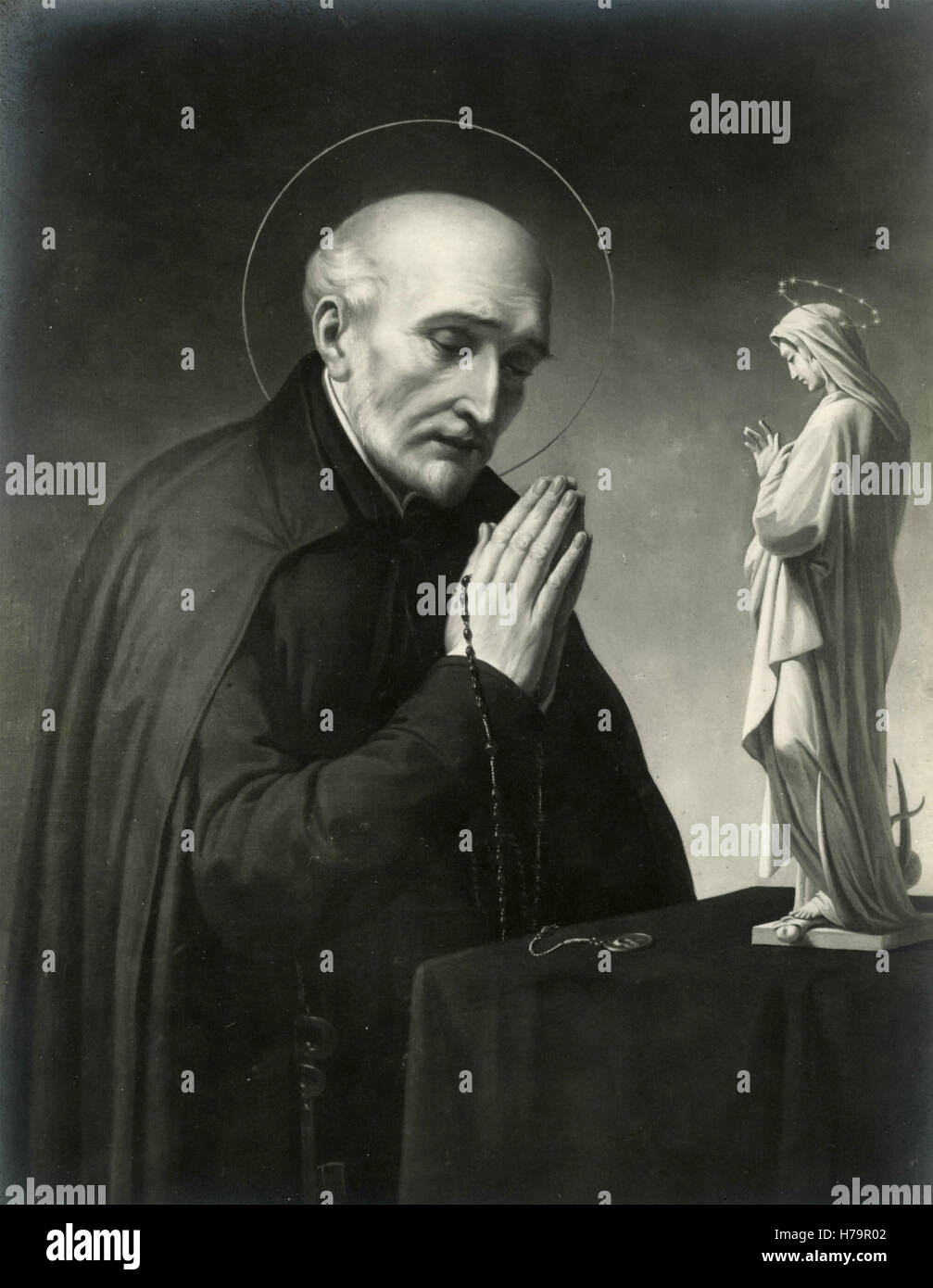 Porträt des Heiligen Alphonsus Rodriguez Stockfoto