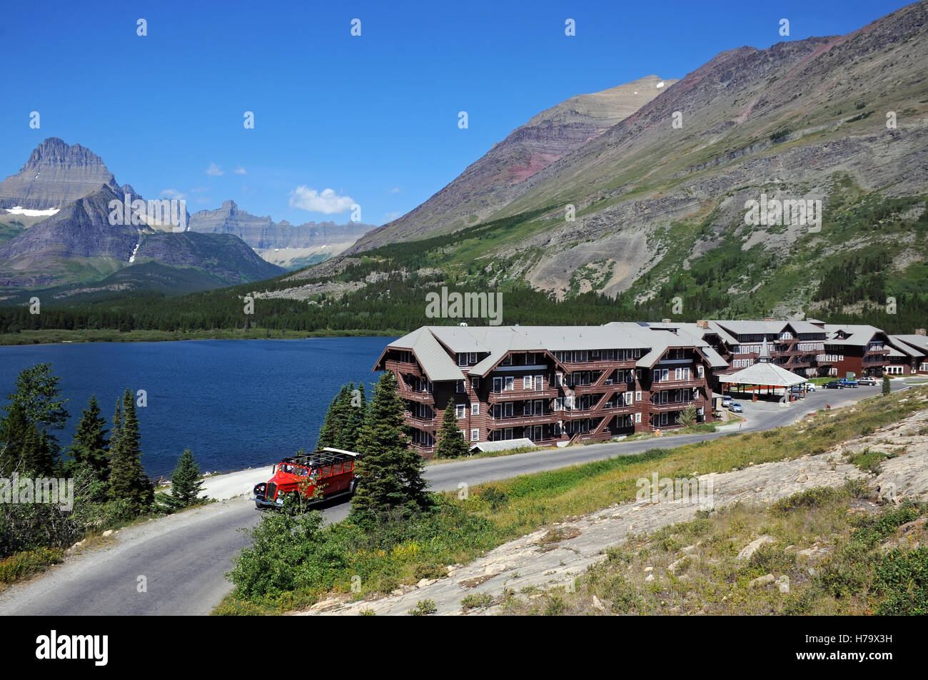 Viele Gletscher Hotel, Montana, USA Stockfoto