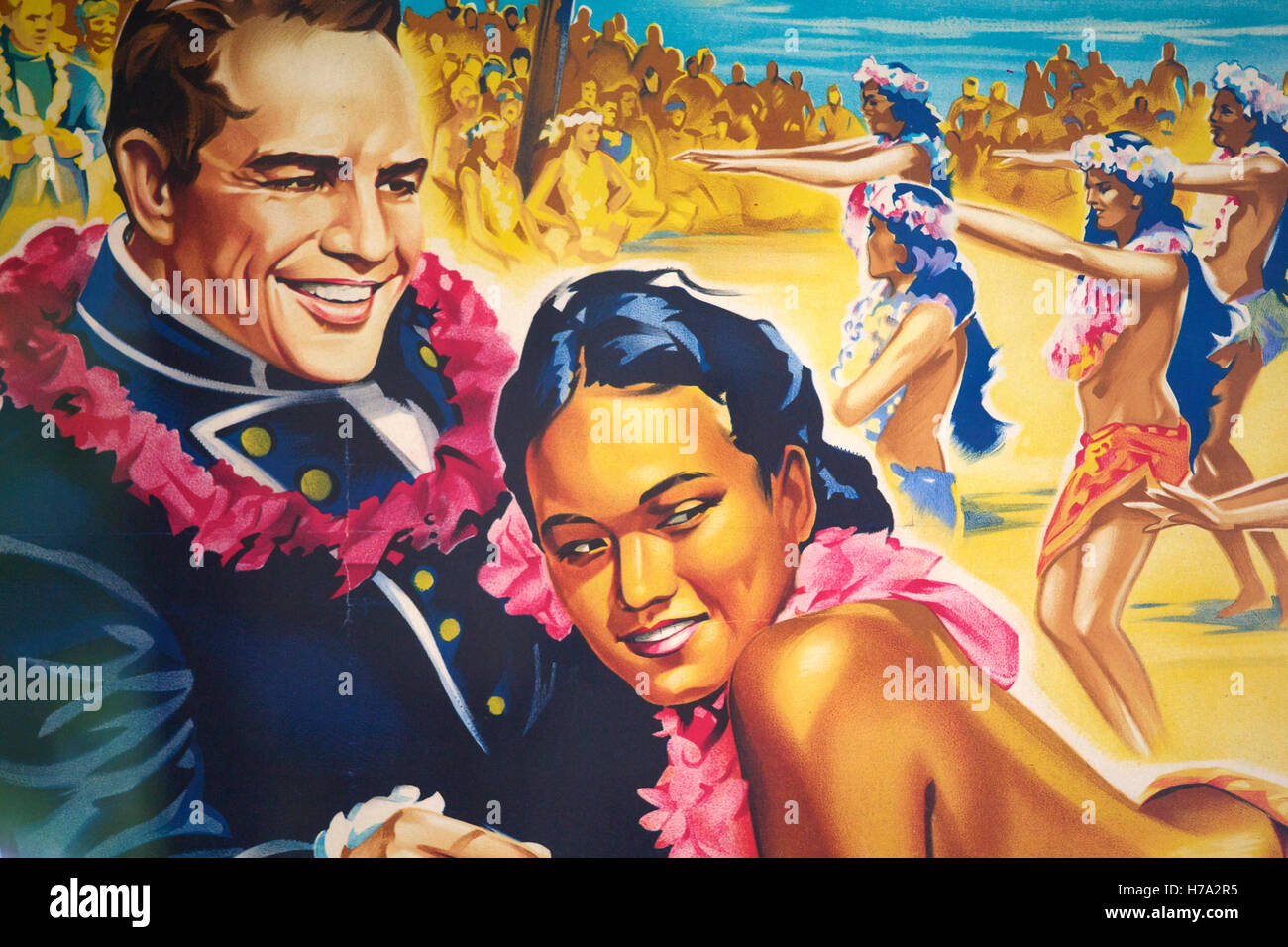 Pitcairn, Söhne von Meuterern! -14/06/2012 - Pitcairn / Pitcairn - Marlon Brando und Mafiafilm, Helden des Films 1962, sie trafen sich am Set - Olivier Goujon / Le Pictorium Stockfoto