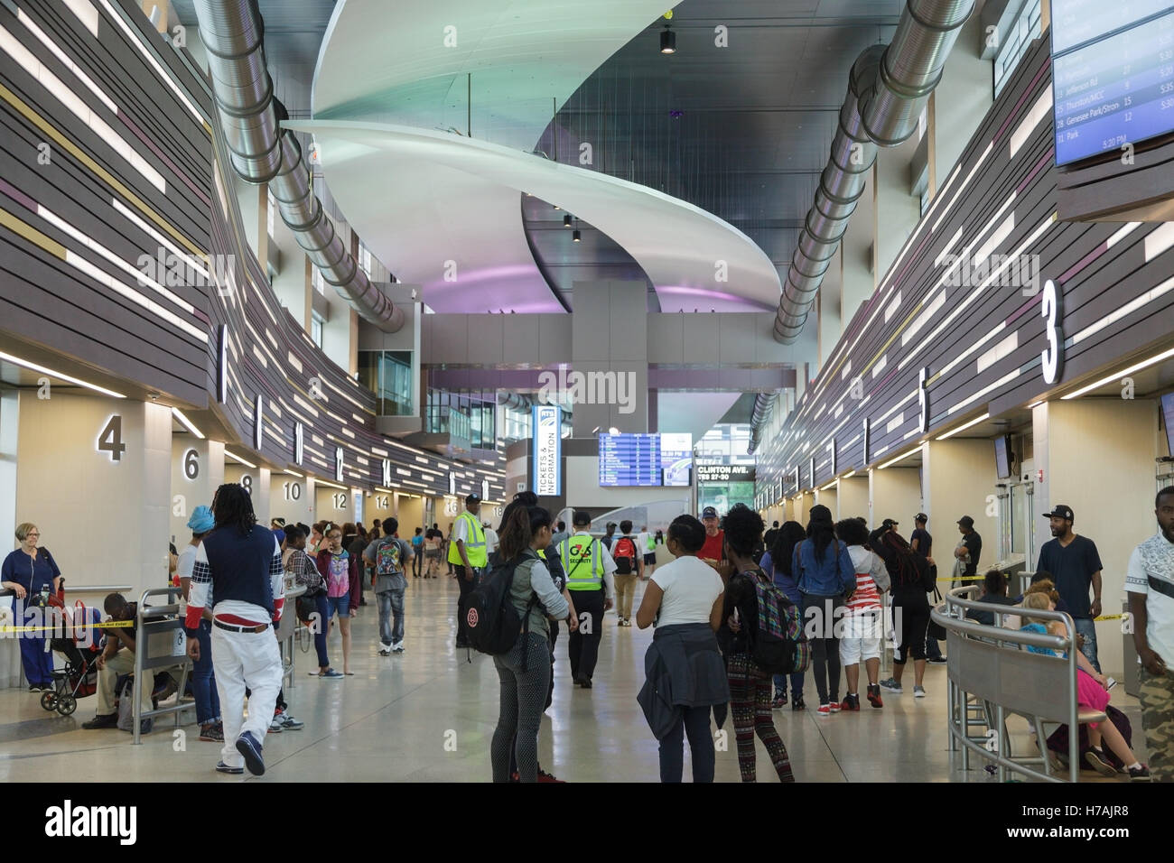 RTS Regional Transit Center in Rochester, New York, USA. Stockfoto