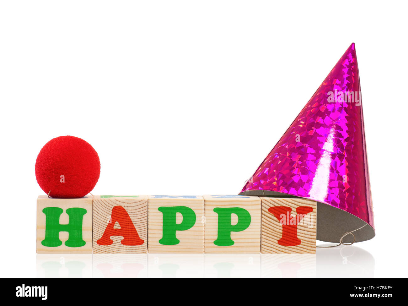 Hölzerne Würfel mit Buchstaben Stockfoto