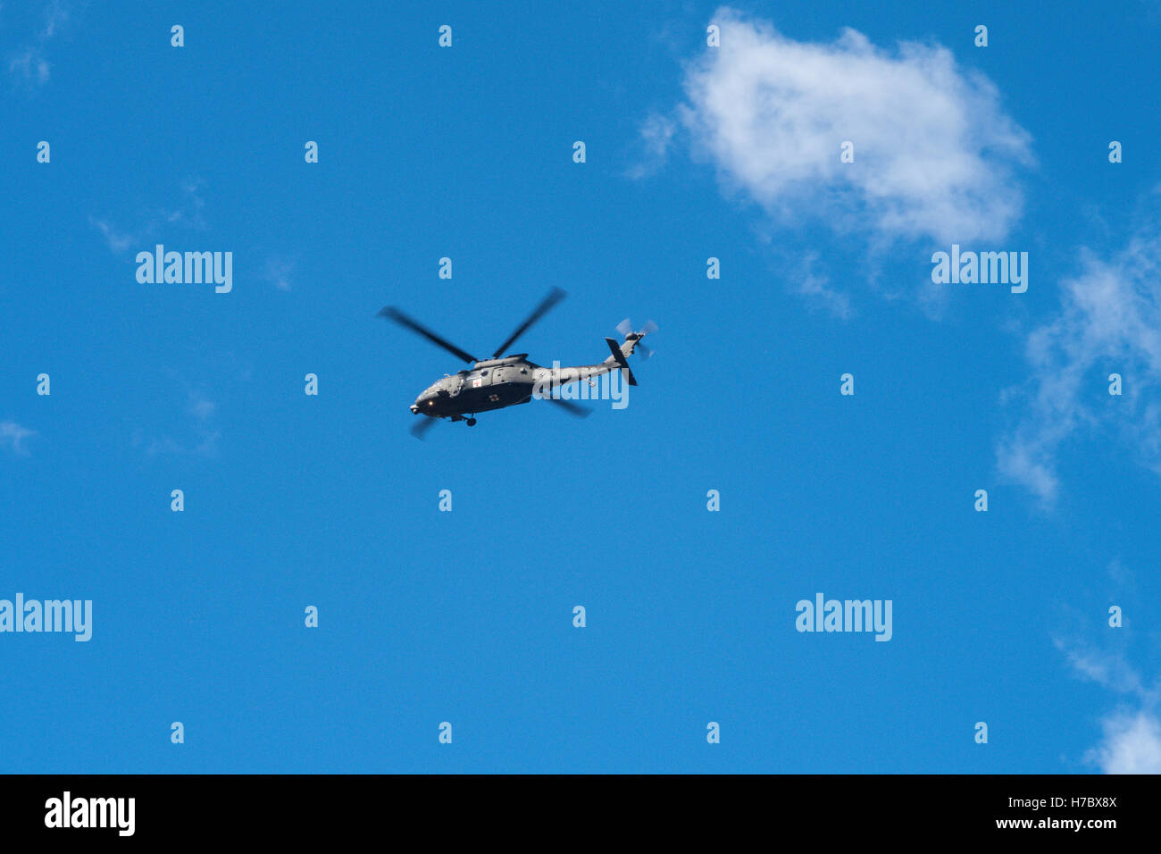 US Armee-UH-60 Black Hawk-Hubschrauber Stockfoto