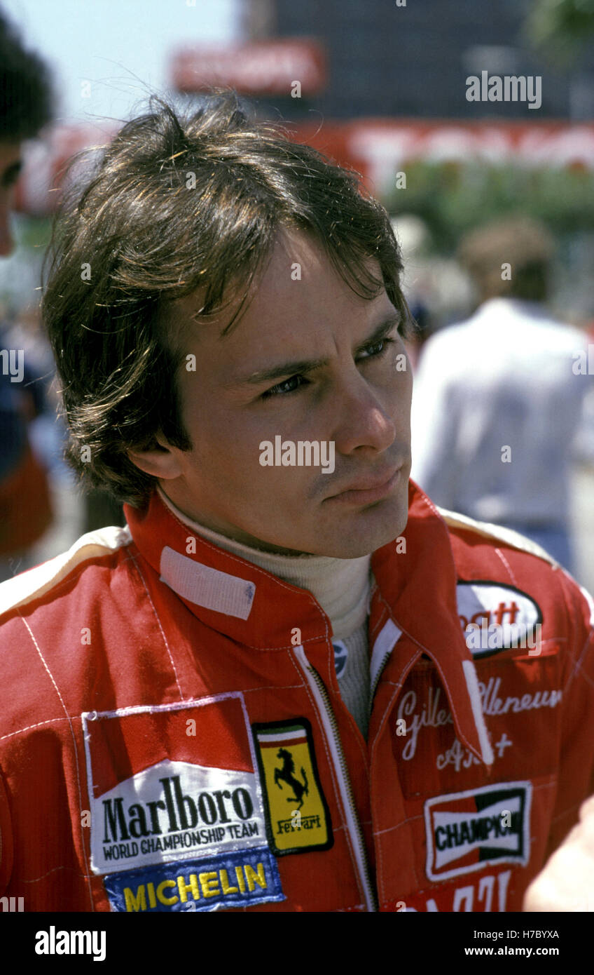 1979 Gilles Villeneuve kanadischer Motorsport-Fahrer Stockfoto