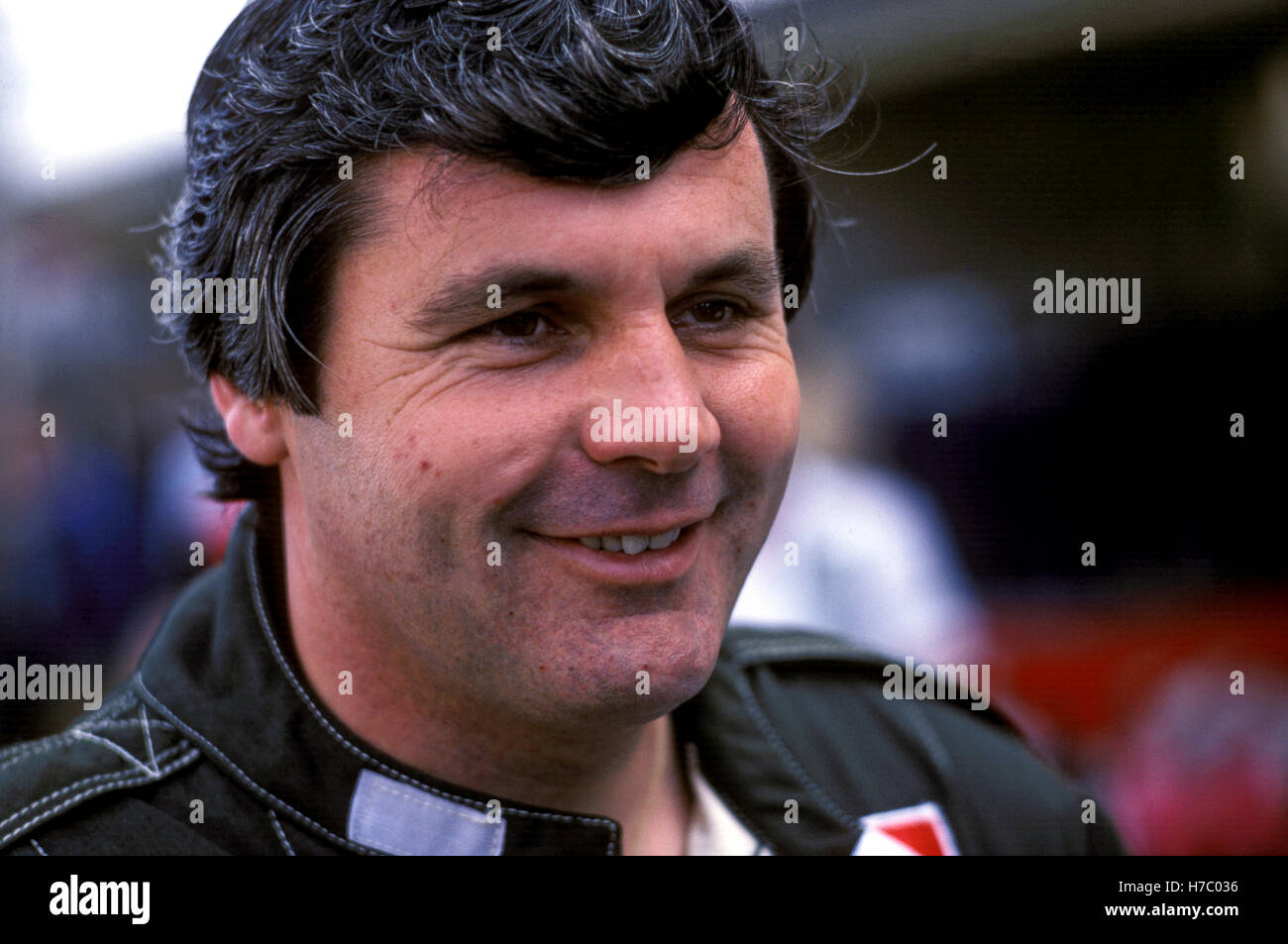 Alan Jones australischen Formel 1-Fahrer Stockfoto