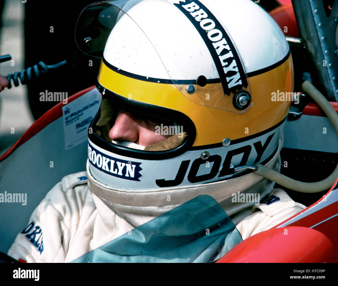 Jody Scheckter British GP Stockfoto