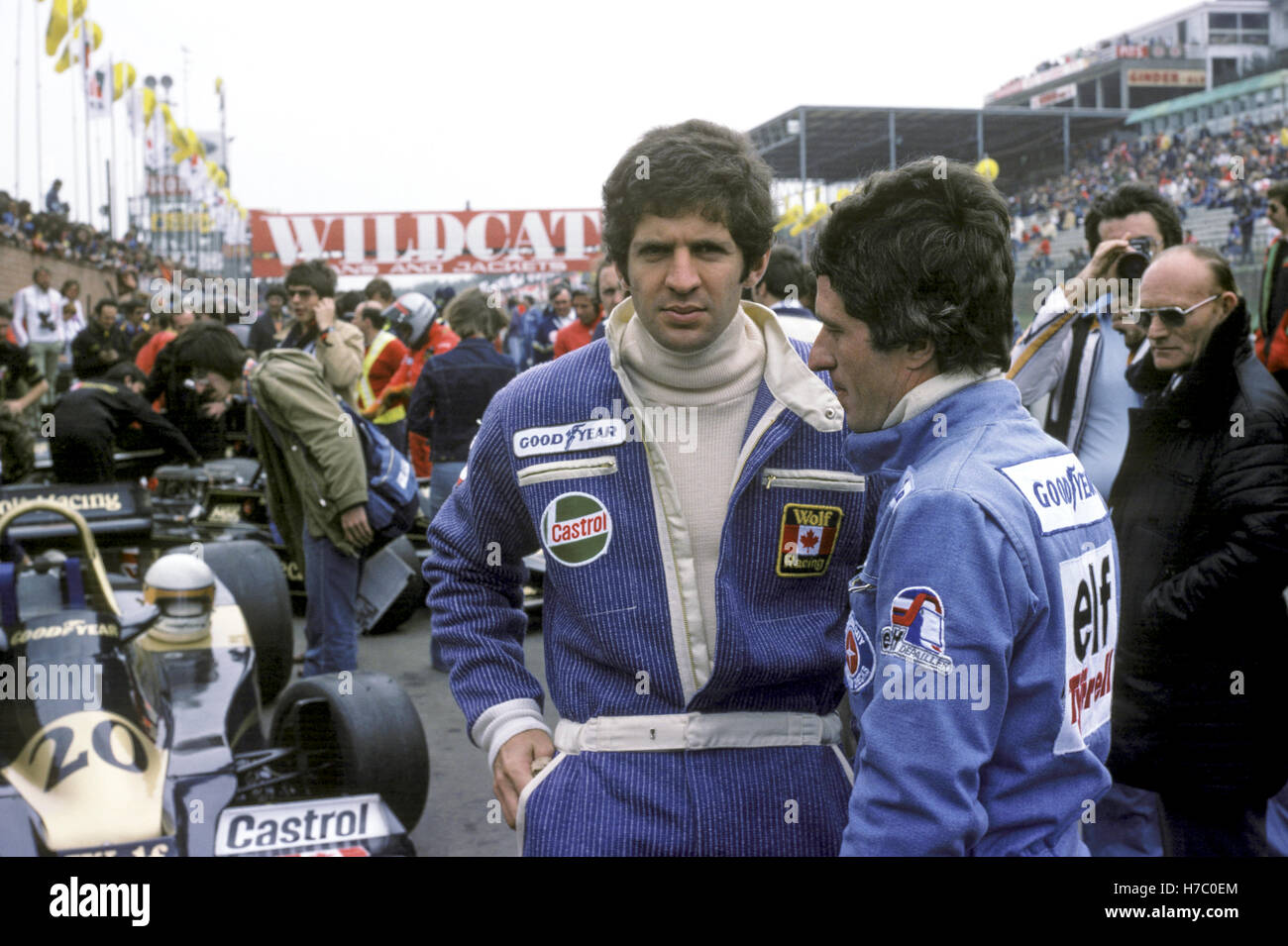 Jody Scheckter Patrick Depailler Stockfoto