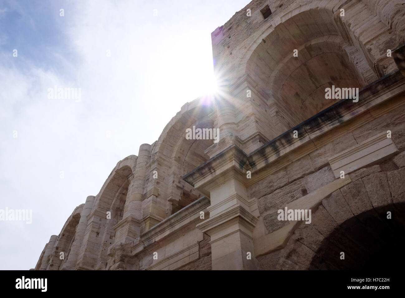 Roman Arena in Arles, Provence-Alpes-Cote d ' Azur, Frankreich Stockfoto