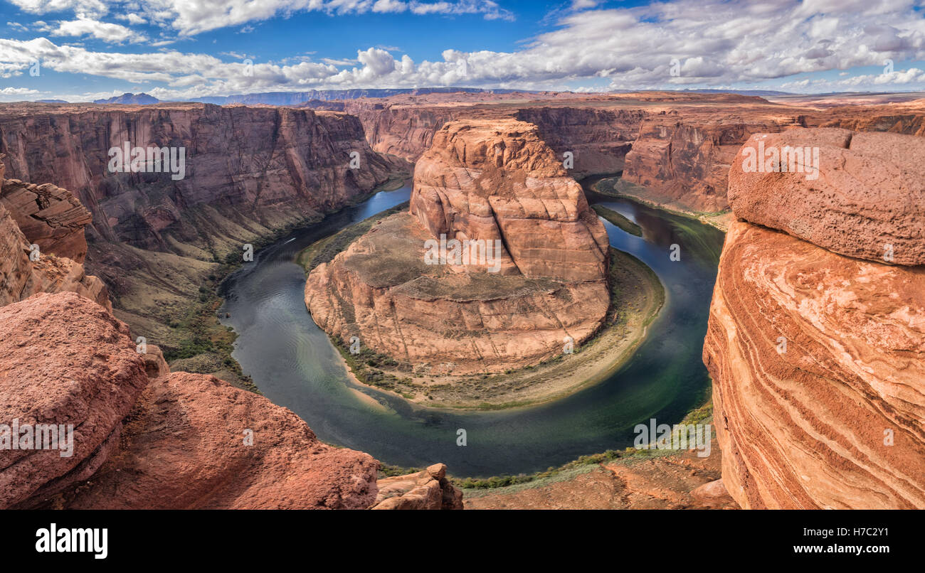 Der Horseshoe Bend in Page, Arizona USA Stockfoto