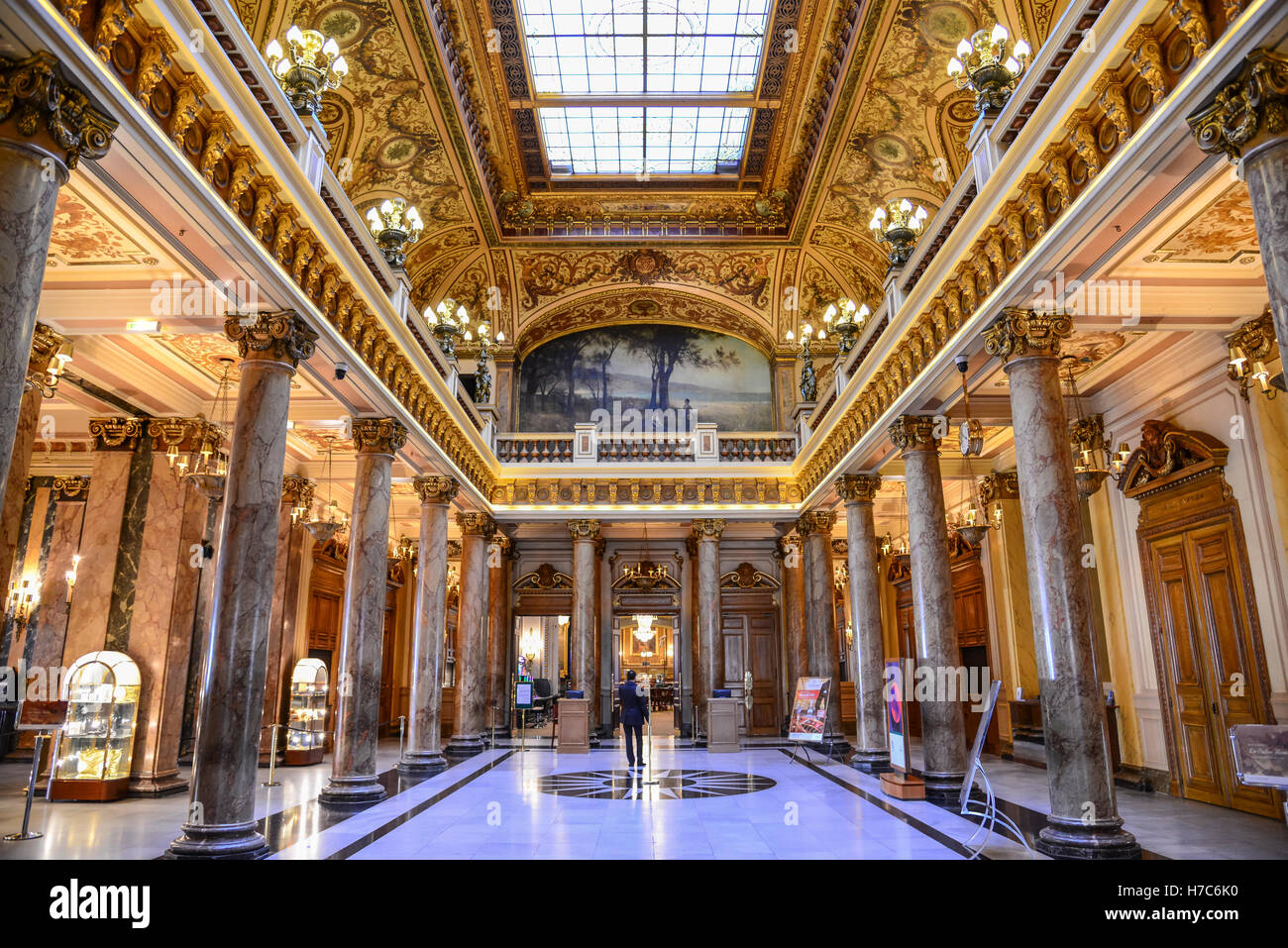 Innenraum des Casino de Monte-Carlo, Monaco Stockfoto