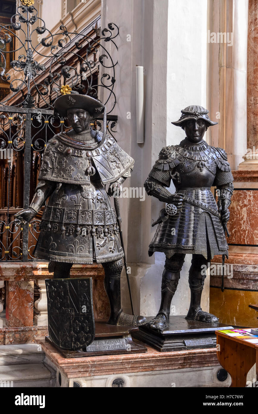 Innenraum der Hofkirche, Innsbruck, Österreich Stockfotografie - Alamy