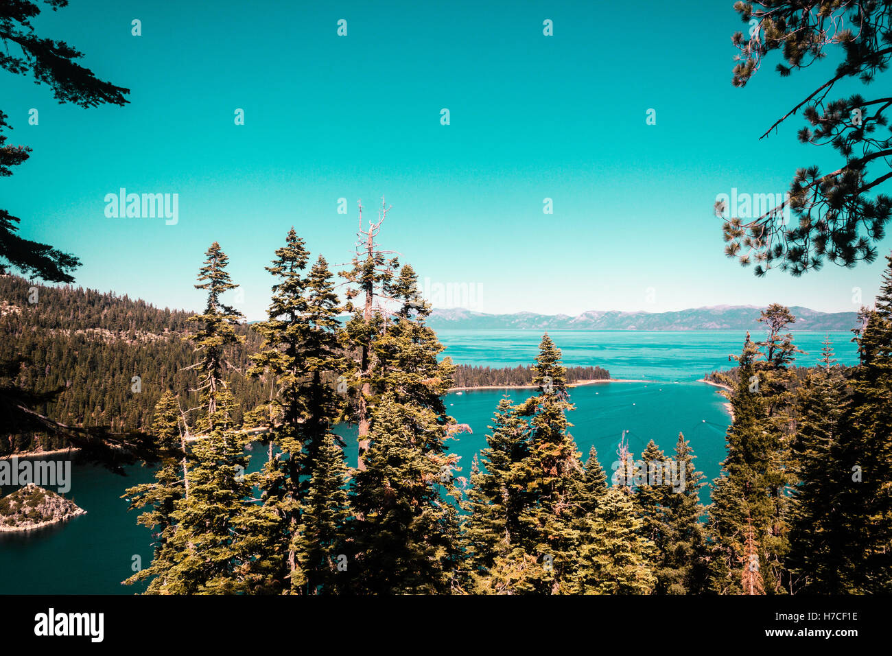 Foto von Emerald Bay und Lake Tahoe Stockfoto