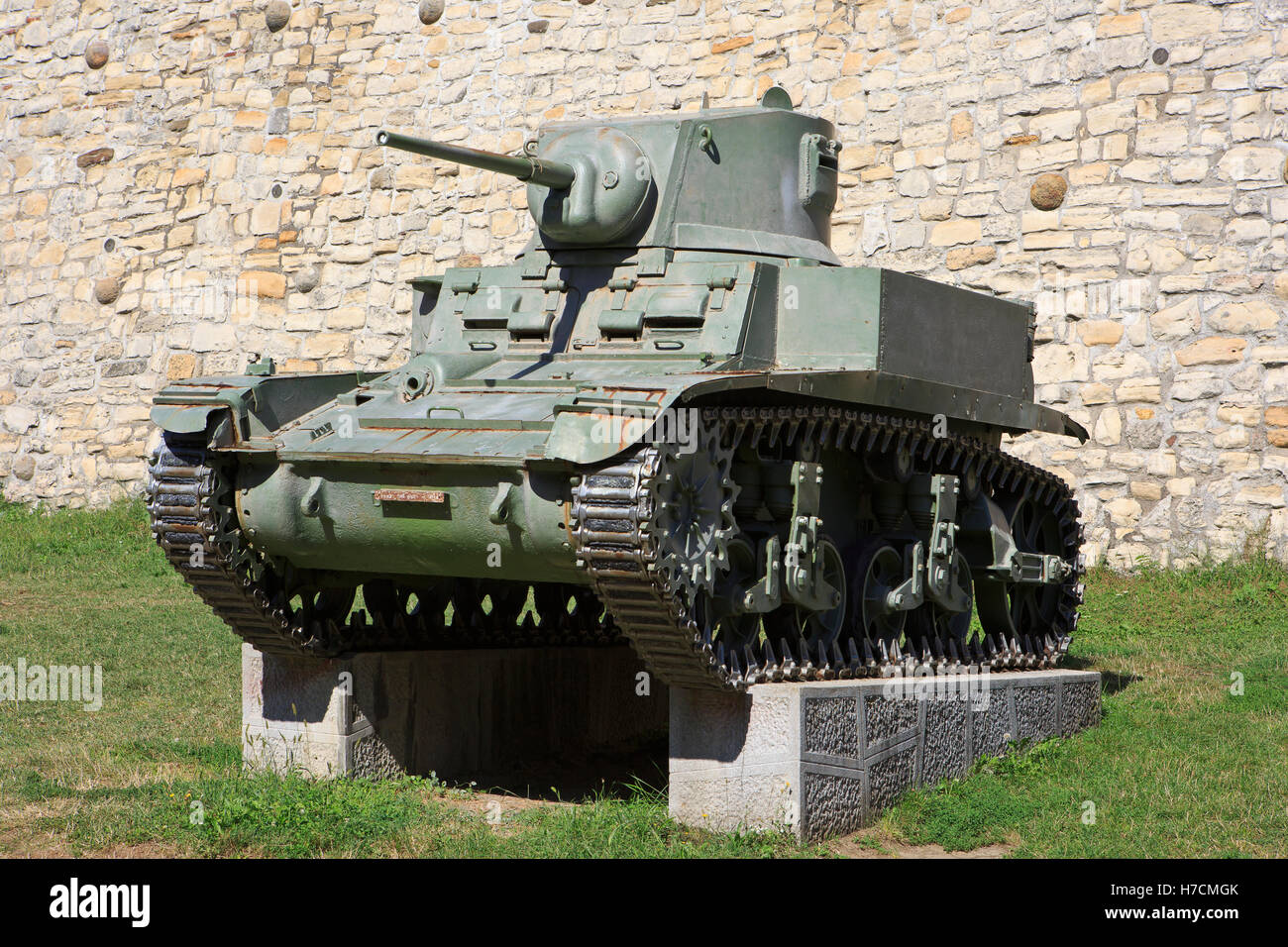 Die amerikanischen Light Tank M3A3 (im Service von 1941-1944) im Militär-Museum in Belgrad, Serbien Stockfoto