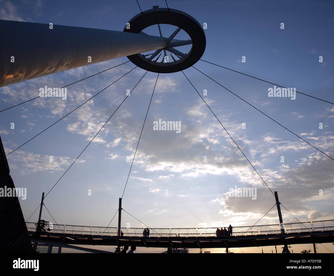 Eine moderne Meerseite Struktur in einem öffentlichen Park in der Nähe von Hafen Kaohsiung in Taiwan Stockfoto
