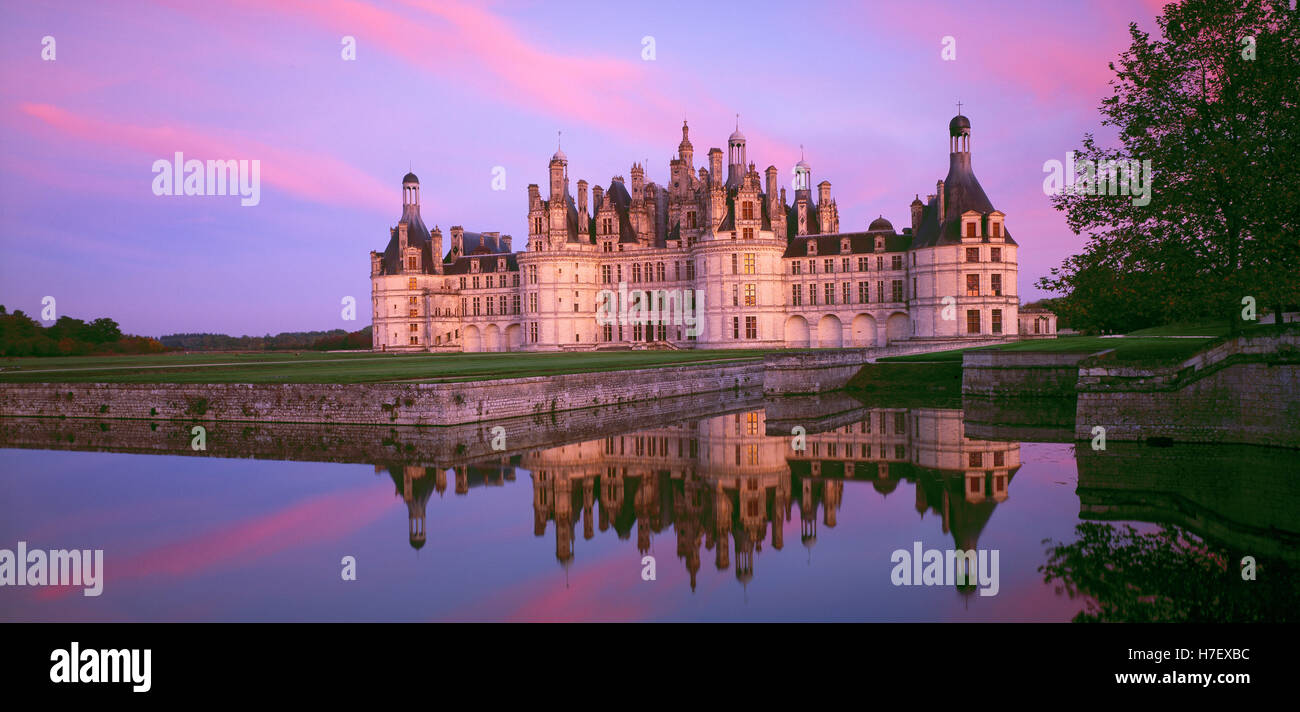 Chateau de Chambord, Indre et Cher, Loiretal, Frankreich Stockfoto