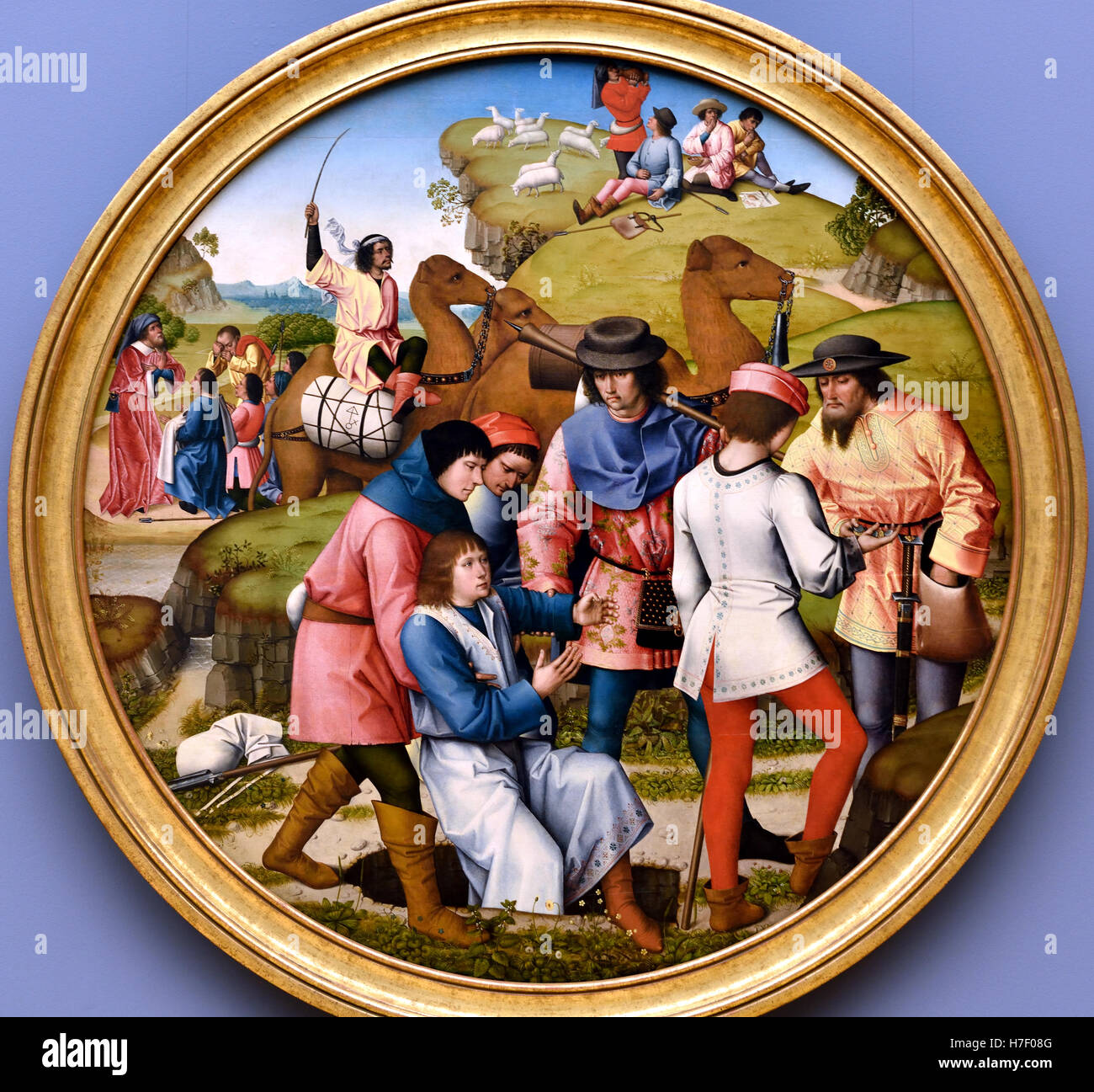 Der Meister der Affligem oder Meister Joseph Sequenz 1470 – 1500 Süd Niederlande Schule belgischen Brüssel Stockfoto