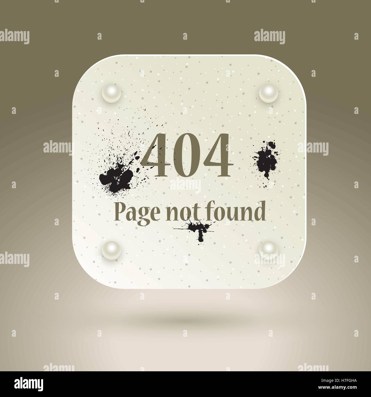 404 Fehler-Datei nicht auf Webseite gefunden. Vektor-Illustration. Stock Vektor
