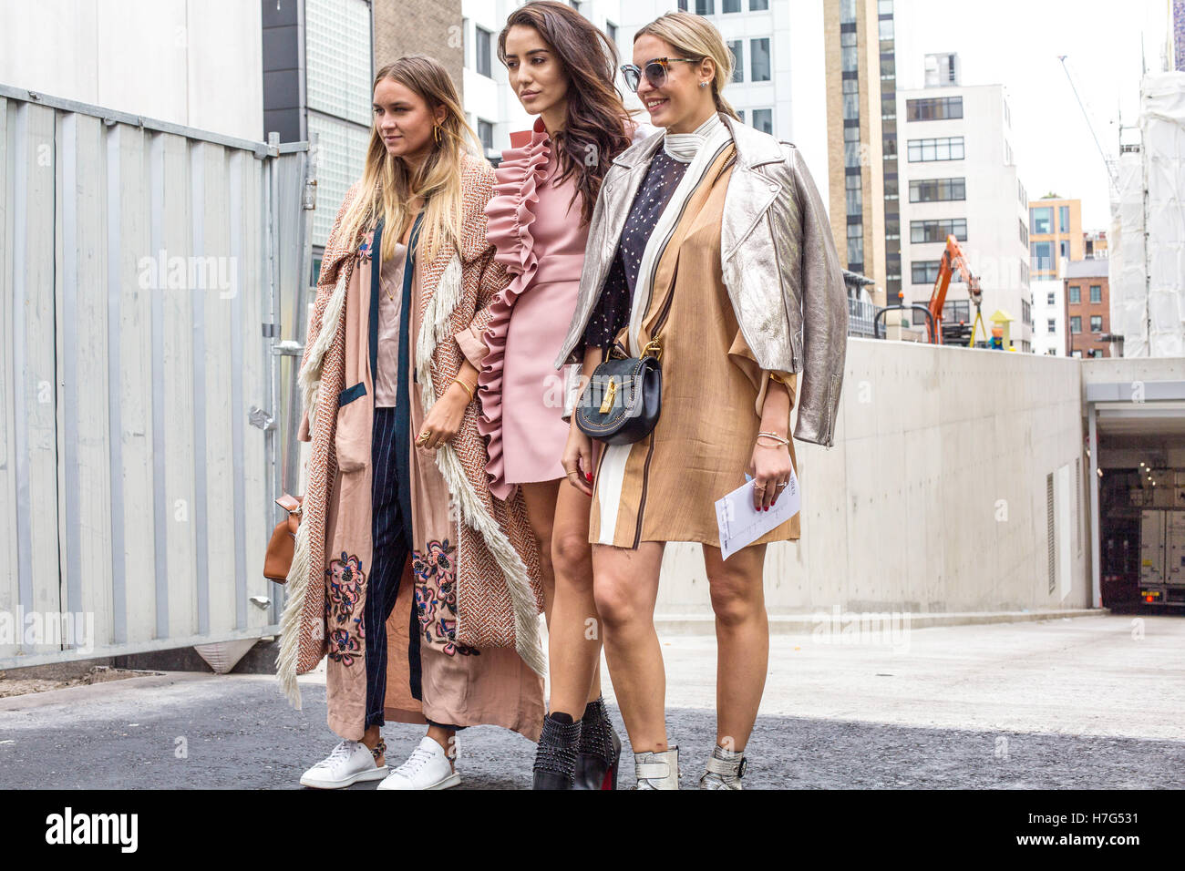 London Fashionweek September 2016 Stockfoto