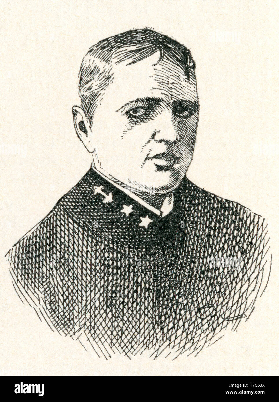 Robley Dunglison Evans, 1846 – 1912.  Hinterer Admiral der United States Navy. Stockfoto