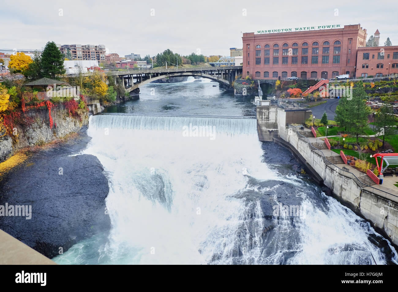 Washington-Wasserkraftwerk - Avista Stockfoto