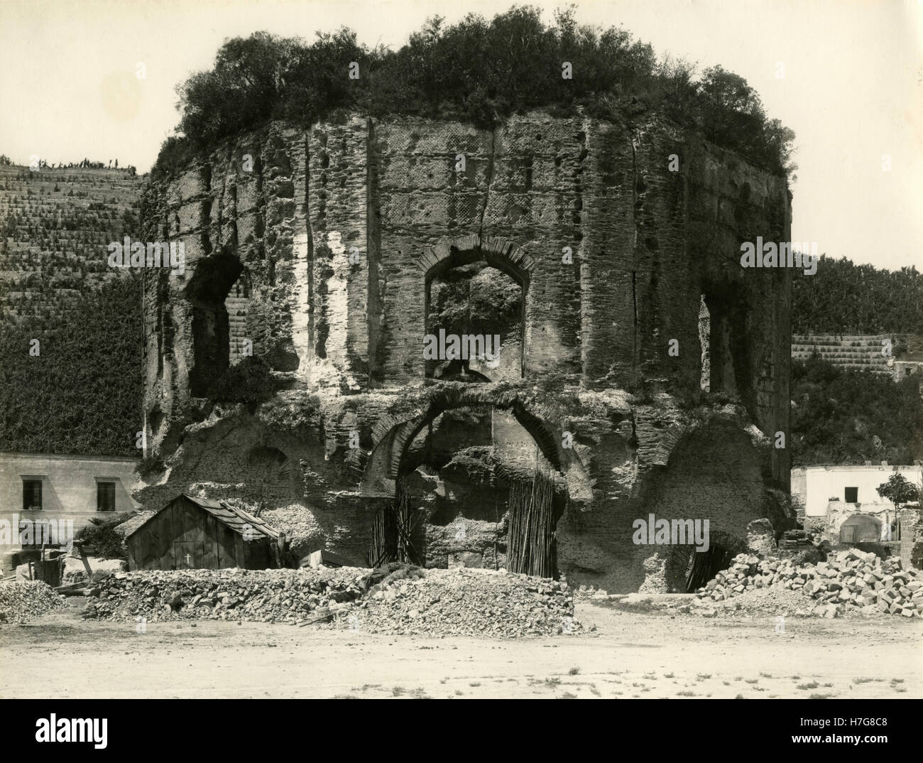 Tempel des Poseidon, Baia, Italien Stockfoto