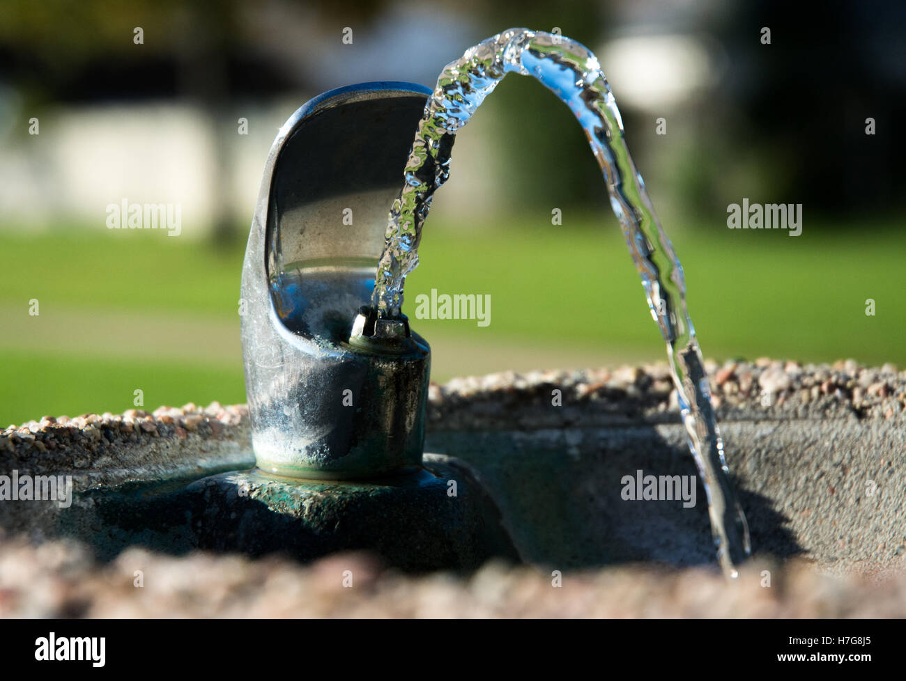 Trinken Sie Wasser-Brunnen Stockfoto