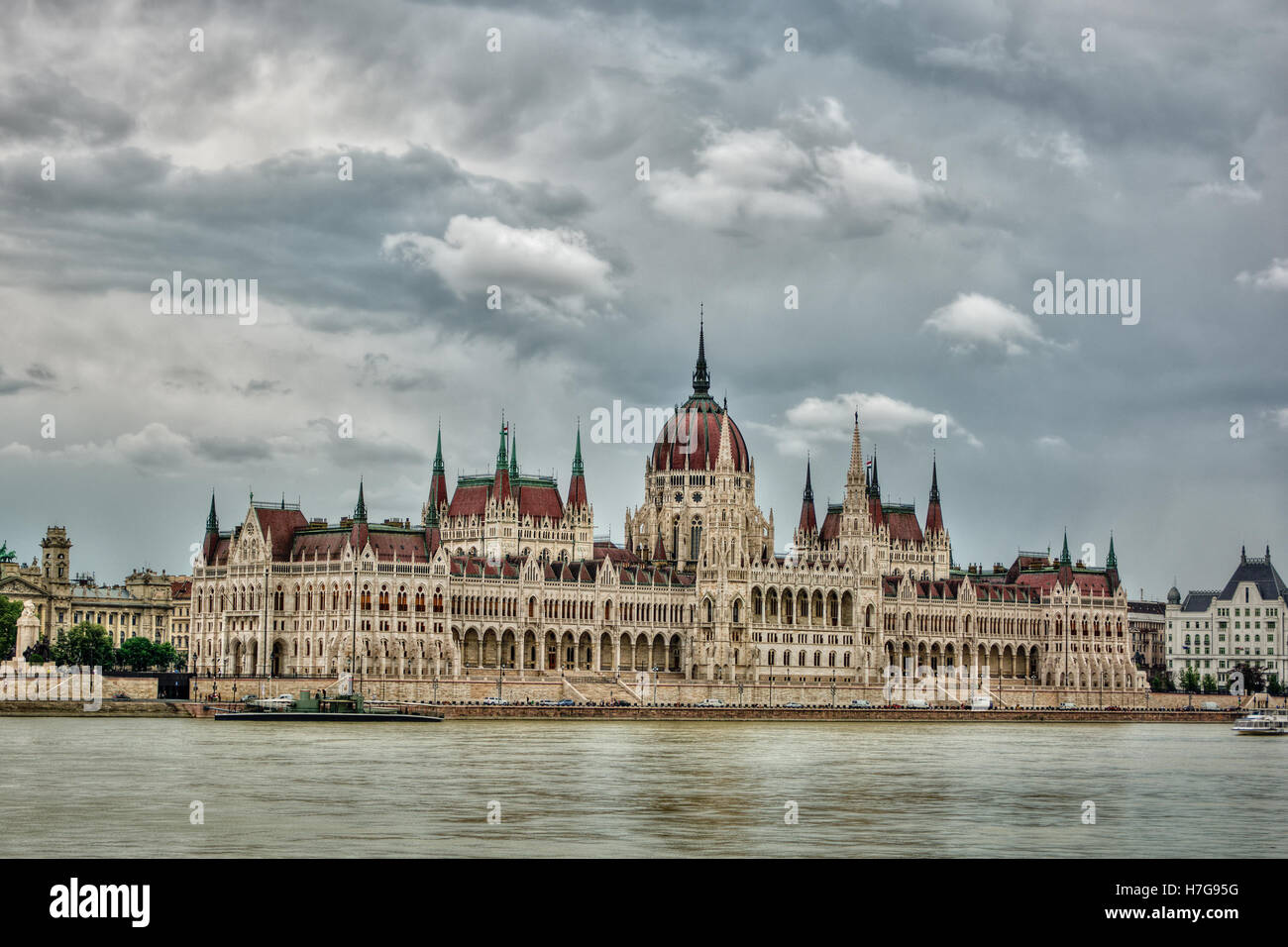 Juni 2016, Parlamentsgebäude in Budapest (Ungarn) Stockfoto