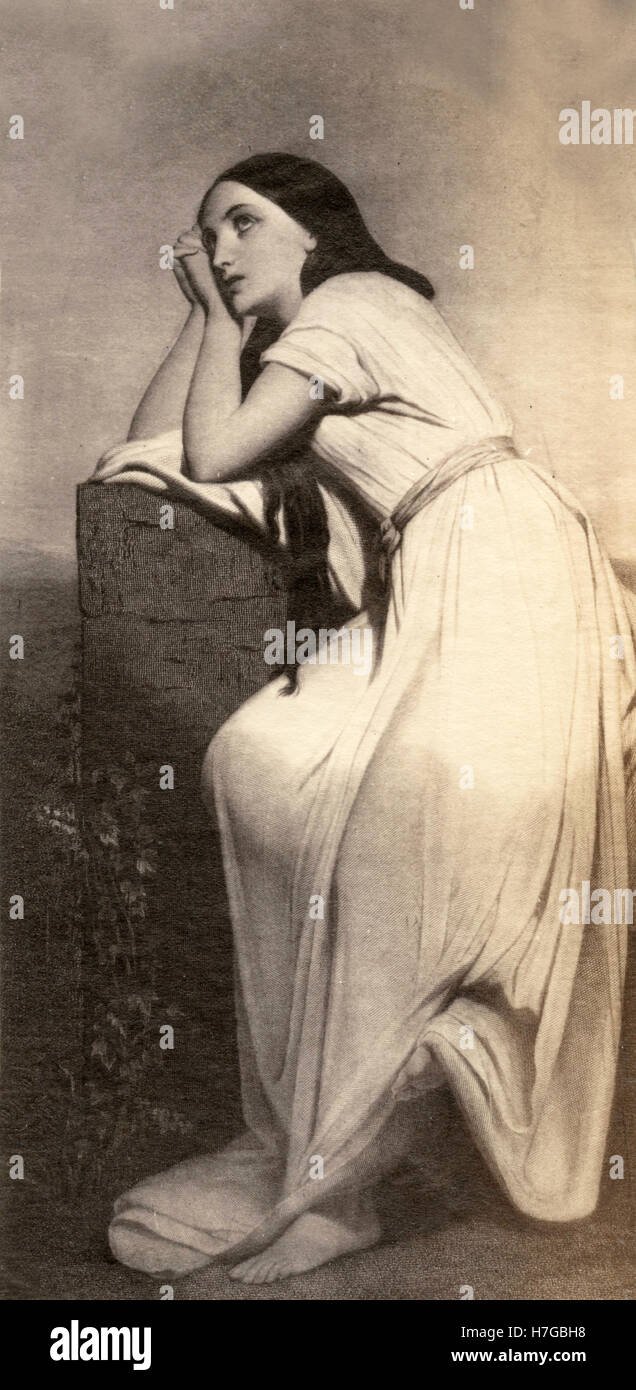 Mignon Sehnsucht zum Himmel, Gemälde von Ary Scheffer Stockfoto