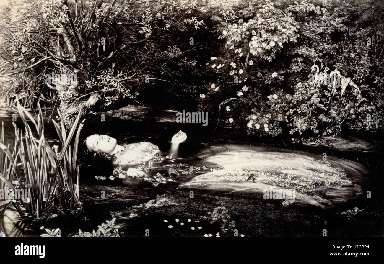Ophelia, Gemälde von Sir John Everett Millais Stockfoto