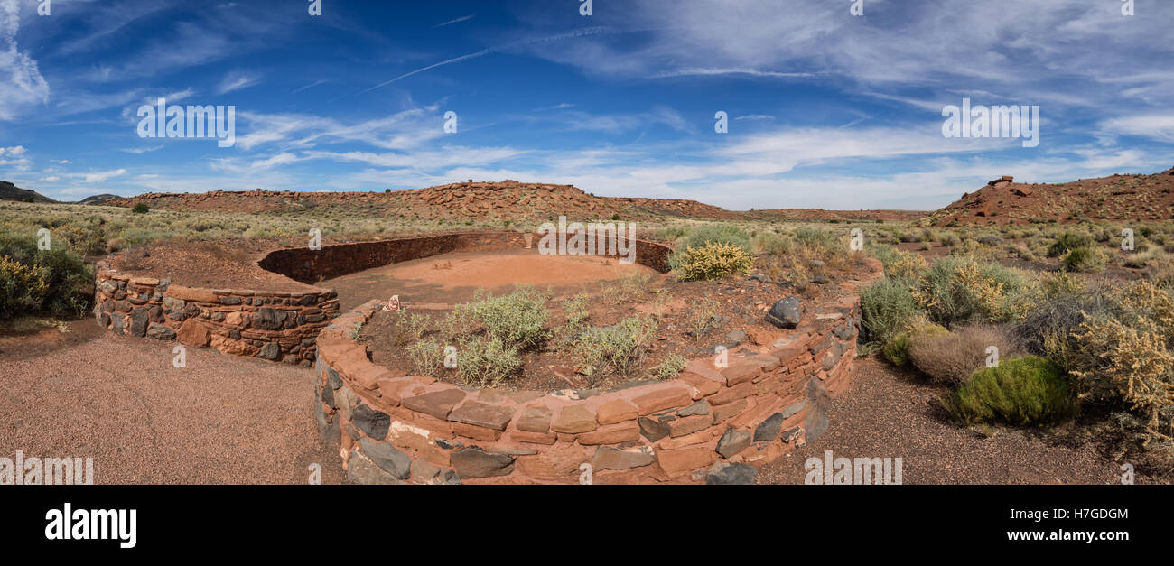 Wupatki Pueblo-Ruinen in der Nähe von Flagstaff, Arizona USA Stockfoto