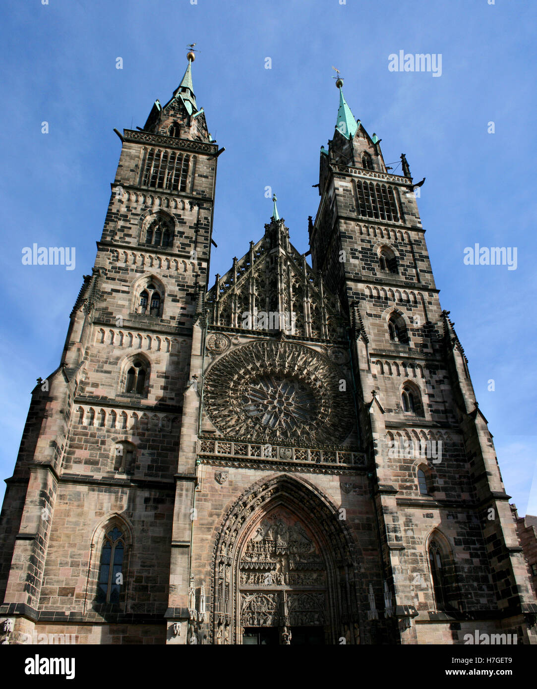 Gotische Kirche in Deutschland - Lorenz-Kirche Stockfoto