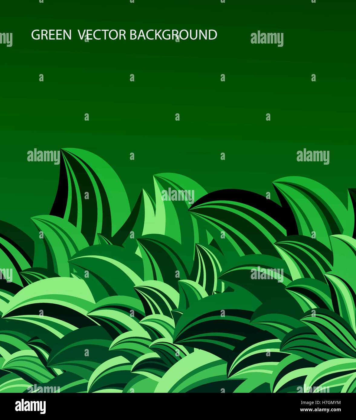 grüne Blätter abstrakten Hintergrund Vektorgrafik Stock Vektor