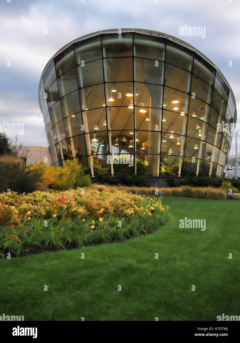Blick auf das äußere des Dancing Flügel Schmetterling Garten Foto geschossen von einer öffentlichen Straße Stockfoto