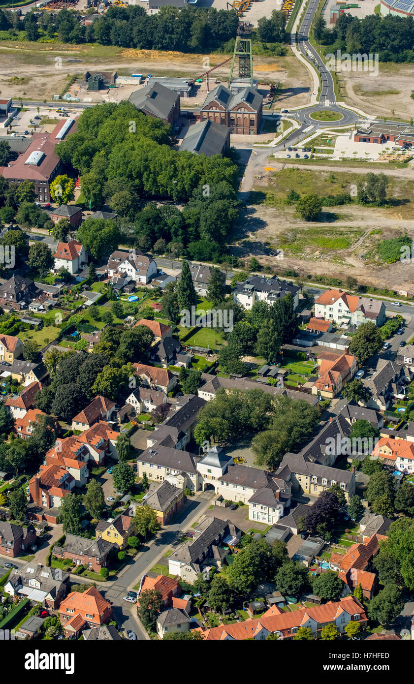 Luftaufnahme, DorstenHervest Wohnsiedlung Fürst Leopold, historische