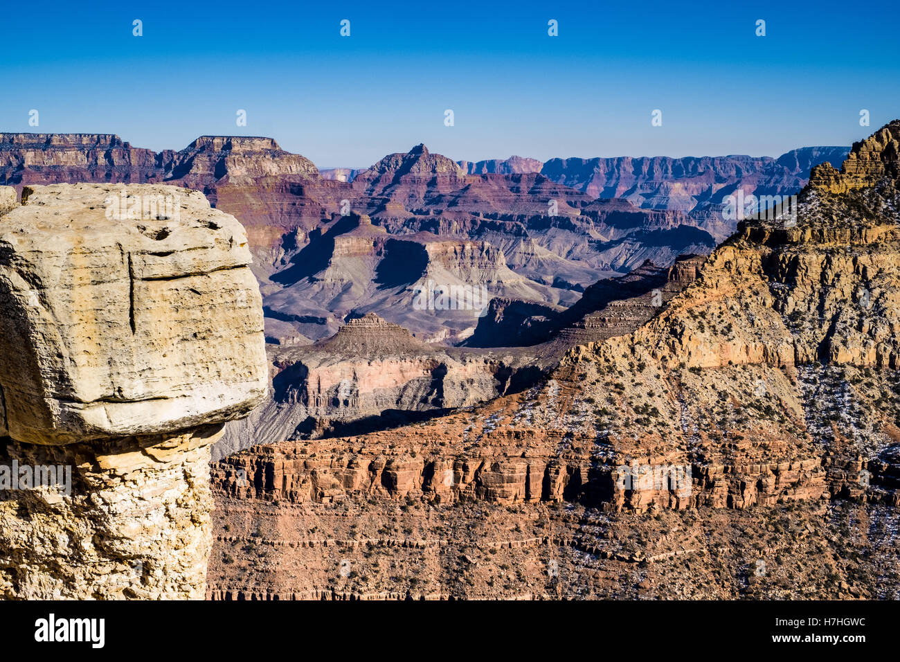 Gran Canyon Mutter Punkt am South Rim entnommen Stockfoto
