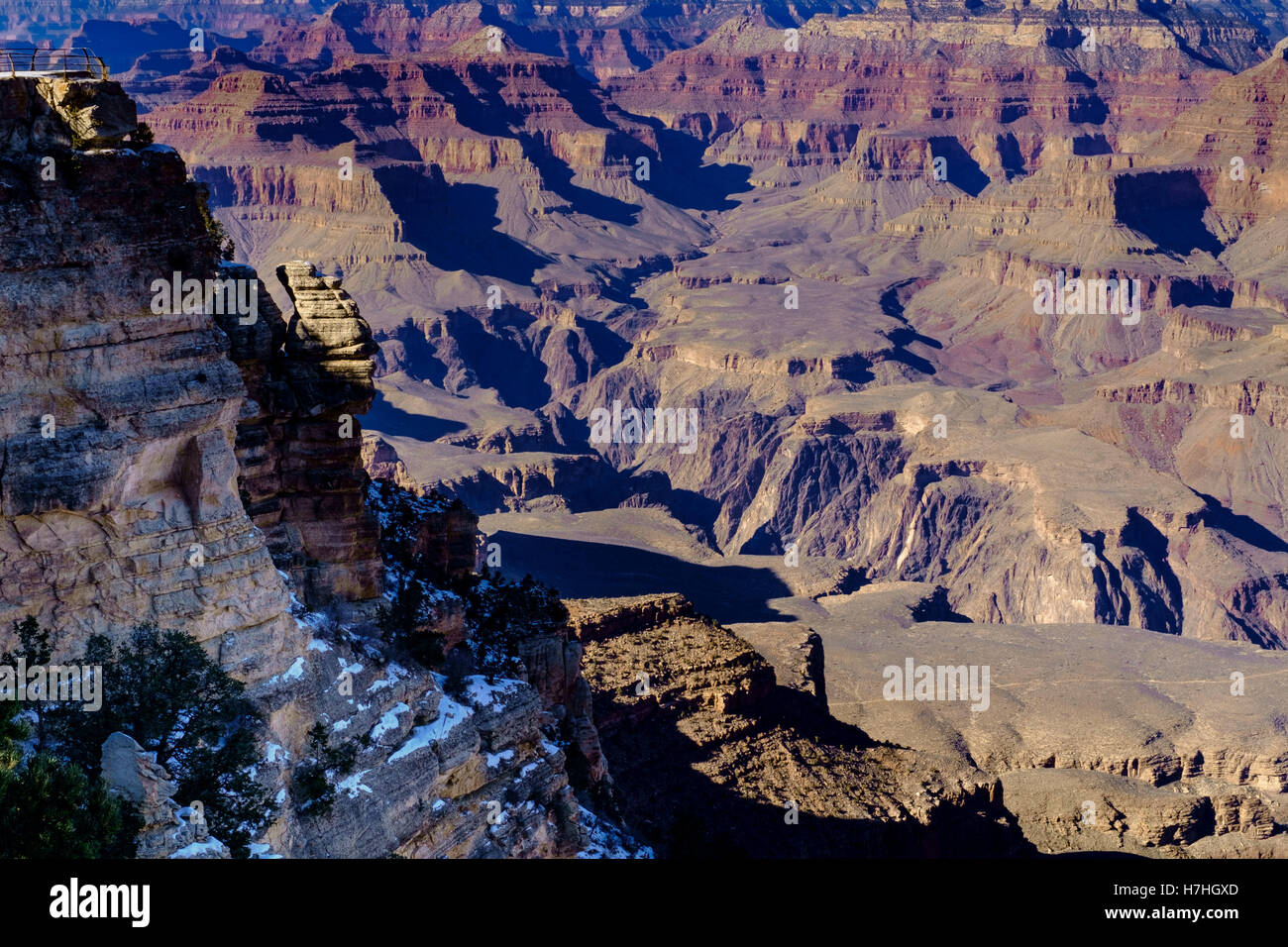 Gran Canyon Mutter Punkt am South Rim entnommen Stockfoto