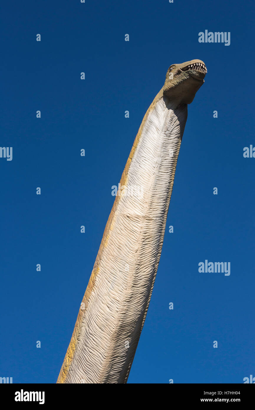 Omeisaurus, Wiederaufbau/Modell der sauropoden Dinosaurier Stockfoto