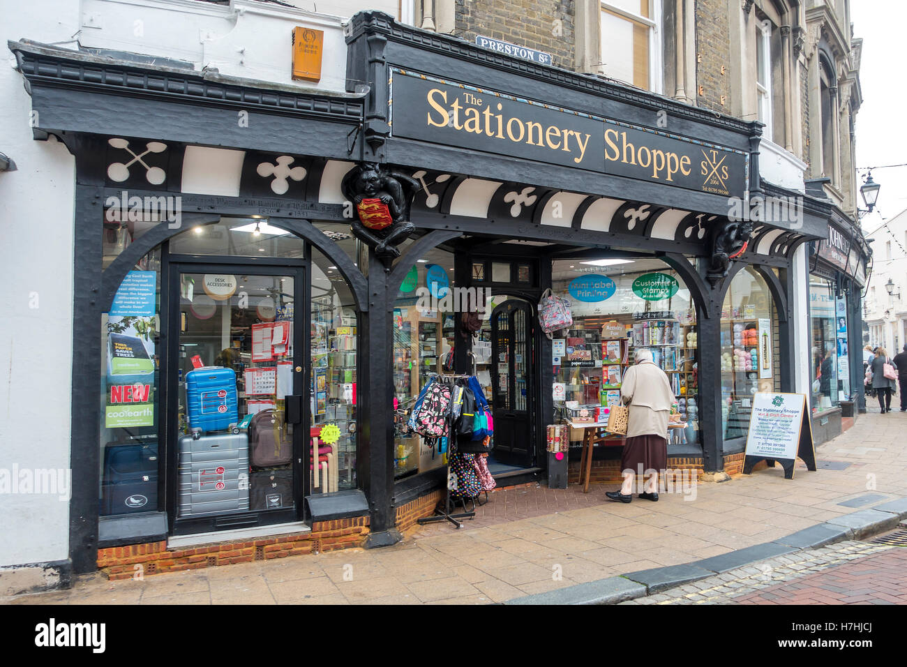 Die Stationery Shoppe Preston Street Faversham Kent Stockfoto