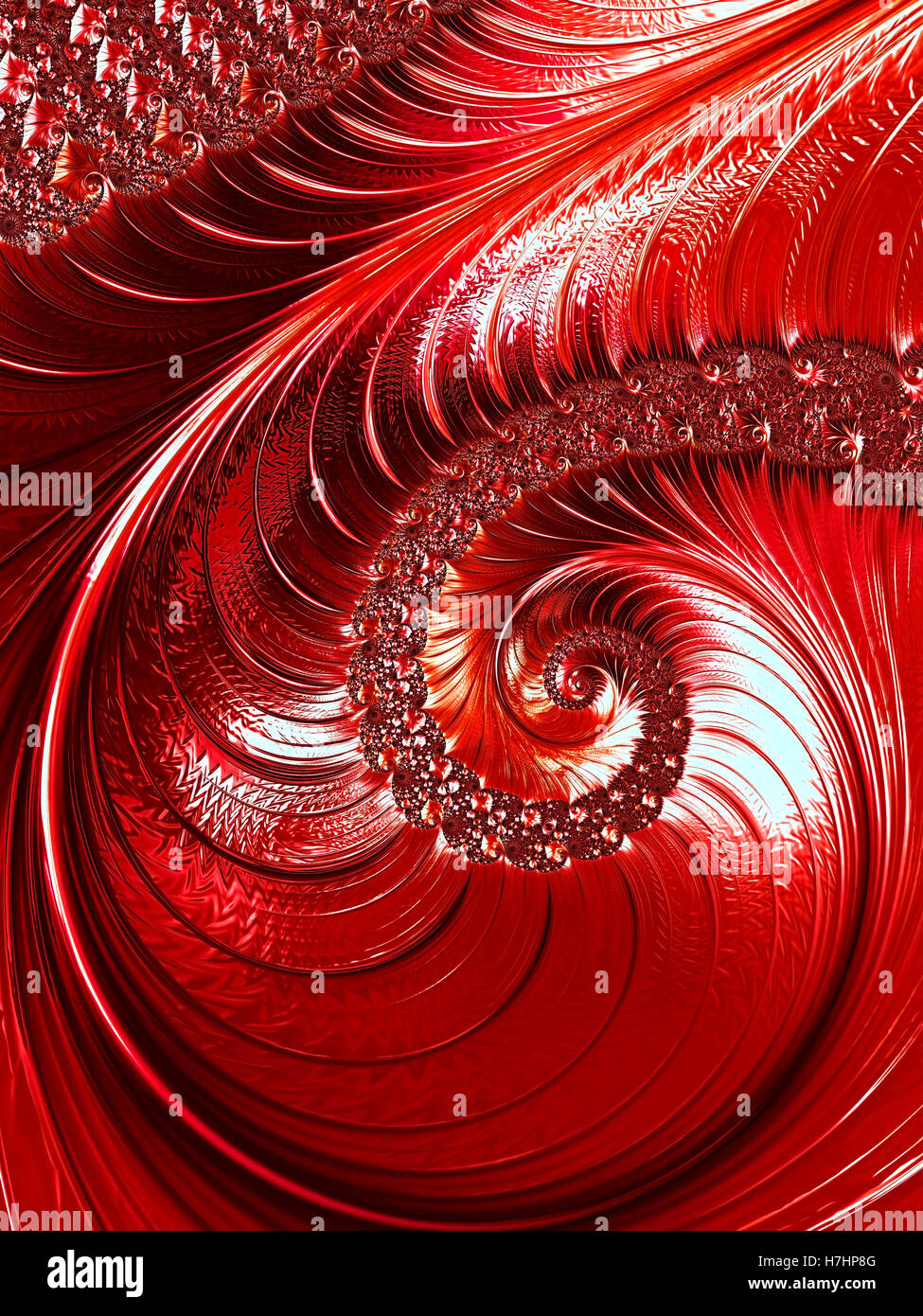 Abstrakte verzierten Spiral - Digital generiert Stockfoto