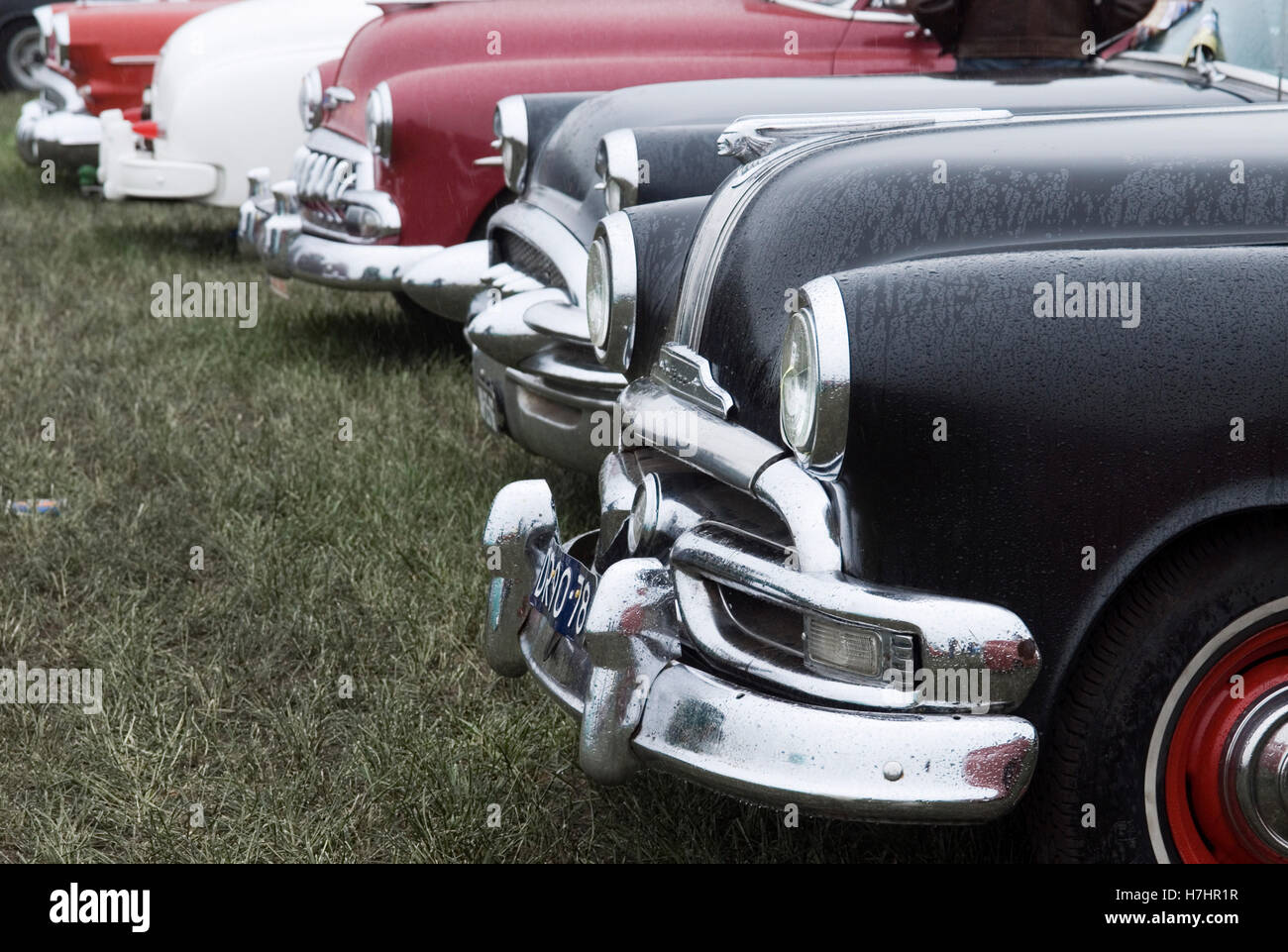 "Kustom Kulture 2009", Hot Rods, Kustoms, Kreuzer & Art am Flughafen Schwarze Heide in Bottrop-Kirchhellen Stockfoto