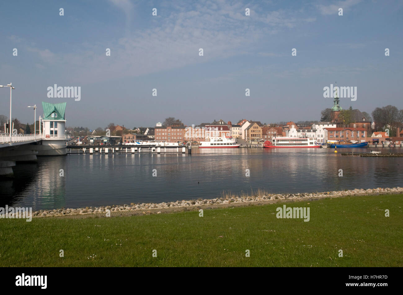 Kappeln am Fluss Schlei, Schleswig-Holstein Stockfoto