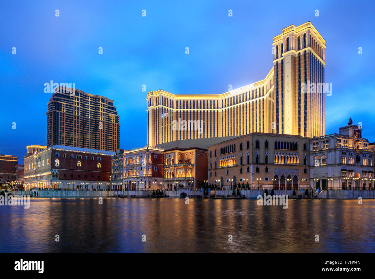 Das Venetian Hotel and Casino in Cotai, Macao. Stockfoto